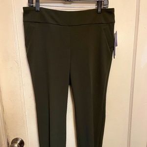 Olive Petite Ankle Length Slacks